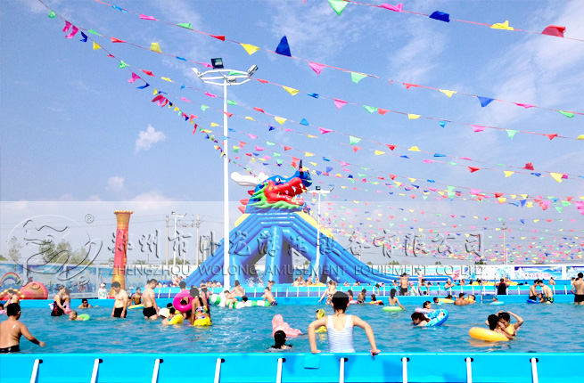 充氣水滑梯2016年夏季水樂園新款趣味充氣水滑梯