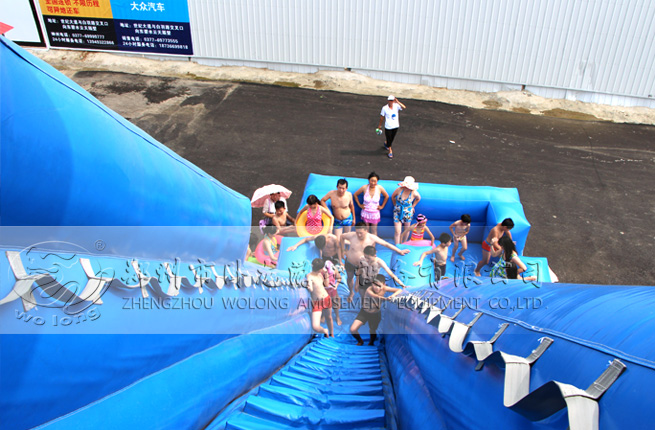 充氣水滑梯2016年夏季水樂園新款趣味充氣水滑梯