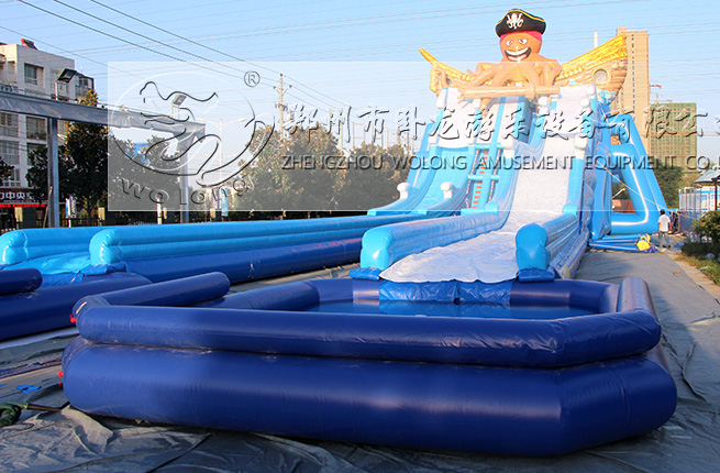 海上大滑梯_充氣水上樂園,海盜主題水樂園_支架游泳池_充氣游泳池_支架水池_動漫水世界_鄭州市臥龍游樂設備有限公