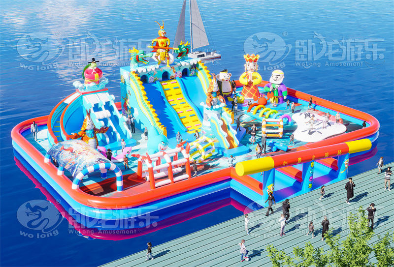 夢回西游漂浮樂園水上充氣城堡水面浮島